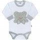 NEW BABY Luxusné dojčenské body s dlhým rukávom New Baby Honey Bear s 3D aplikáciou