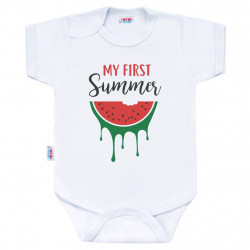 NEW BABY Body s potlačou New Baby My first Summer