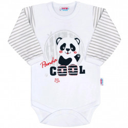 NEW BABY Dojčenské body s dlhým rukávom New Baby Panda