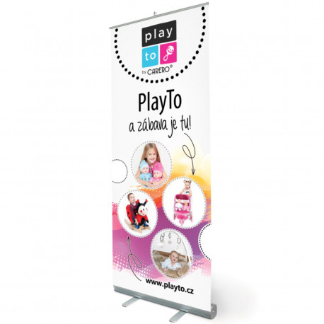 CARERO Reklamný Roll-up banner PlayTo