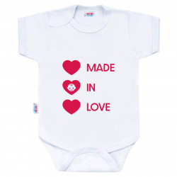 NEW BABY Body s potlačou New Baby MADE IN LOVE