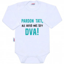 NEW BABY Body s potlačou New Baby Pardon tati, ...máš šéfy dva!