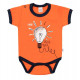 NEW BABY Dojčenské bavlnené body s krátkym rukávom New Baby Happy Bulbs