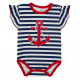 NEW BABY Dievčenské body s krátkym rukávom New Baby Marine