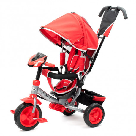 BABY MIX Detská trojkolka so svetlami Baby Mix Lux Trike červená