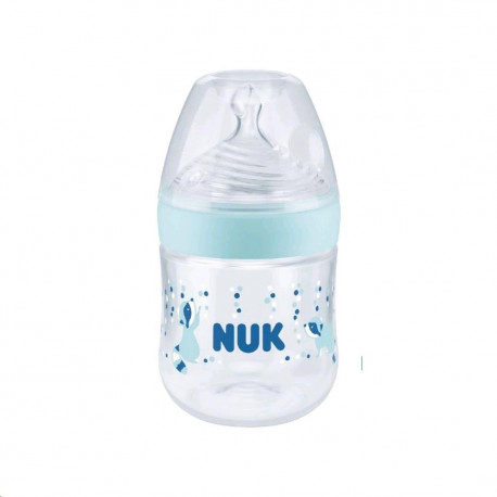 NUK Dojčenská fľaša NUK Nature Sense s kontrolou teploty 150 ml modrá