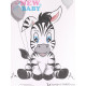 NEW BABY Prebaľovací nadstavec New Baby Zebra biely 50x70cm