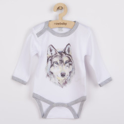 NEW BABY Body s potlačou New Baby Wolf