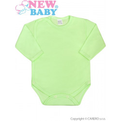 NEW BABY Dojčenské body celorozopínacie New Baby Classic zelené