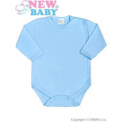 NEW BABY Dojčenské body celorozopínacie New Baby Classic modré