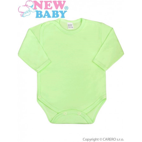 NEW BABY Dojčenské body celorozopínacie New Baby Classic zelené